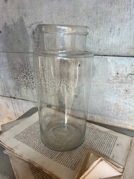 French Vintage Glass Preserves Jar