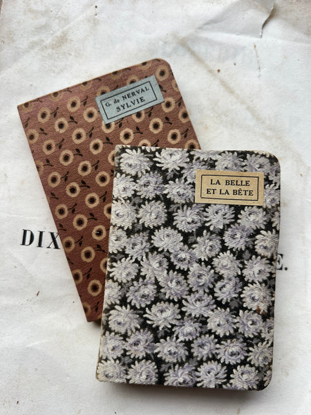 Miniature Fabric French Books for Styling