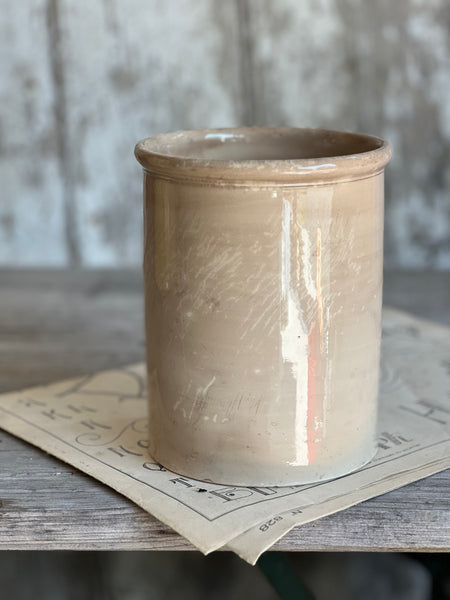 Large Buttery Creil Et Montereau Antique Confiture Pot
