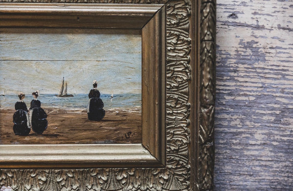 Antique Beach Painting