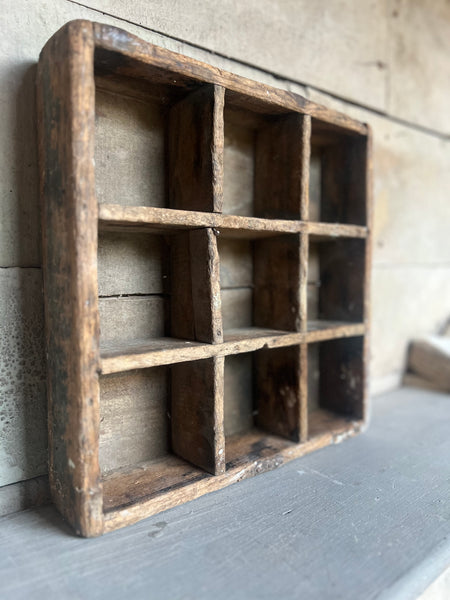 Vintage Wooden Cubby