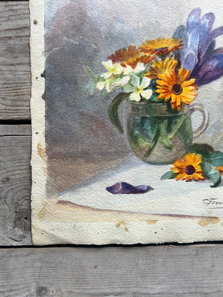 Beautiful Flower Watercolour Painting