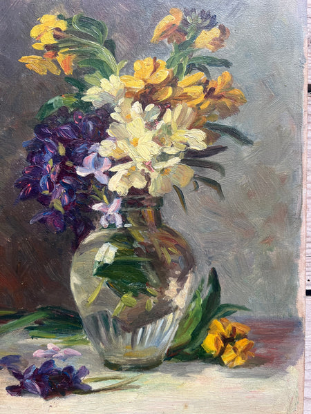 Floral Oil on Board
