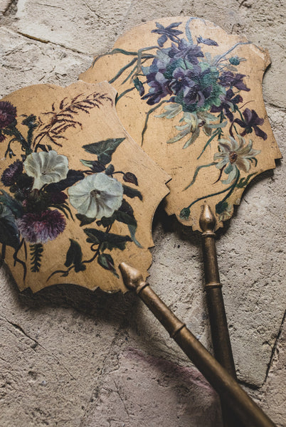 Hand Painted Antique French Fans