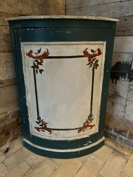 Vintage French Chippy Paint Corner Unit