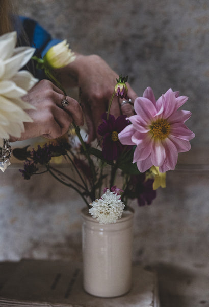 Beautiful Artisan Flower Guide with pot