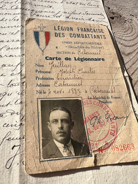 1887 French Legion ID Card