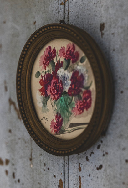Small Framed Floral Painting