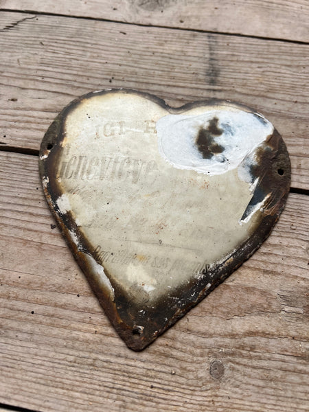 Vintage French Rustic Memorial Heart