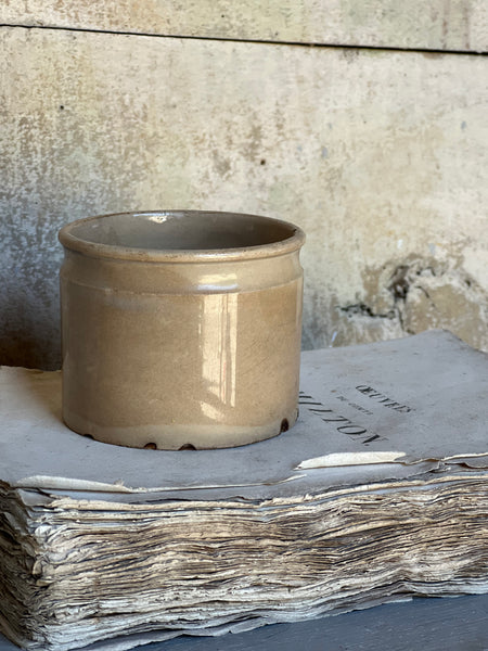 French Creil Et Montereau Buttery Antique Pot