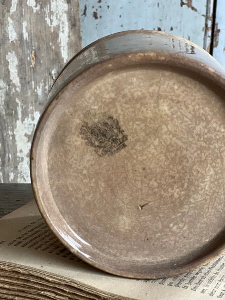 Chunky Buttery Antique Confiture Pot