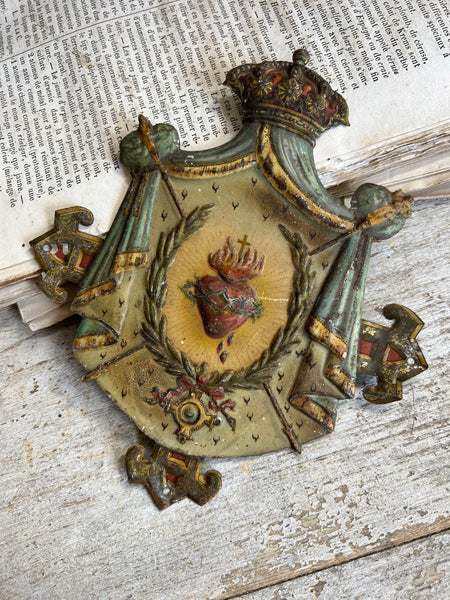 Vintage French Sacred Heart Momento