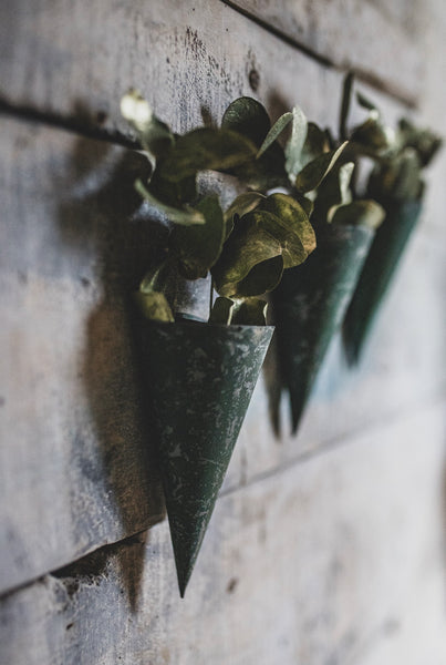 French Vintage Florist Cones