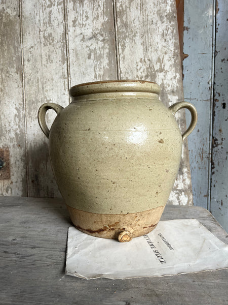 Large Handled French Confit Jar