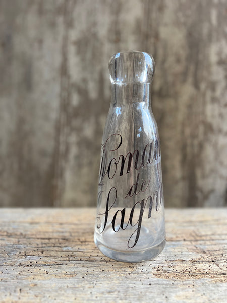 Antique Branded Glass Bottle