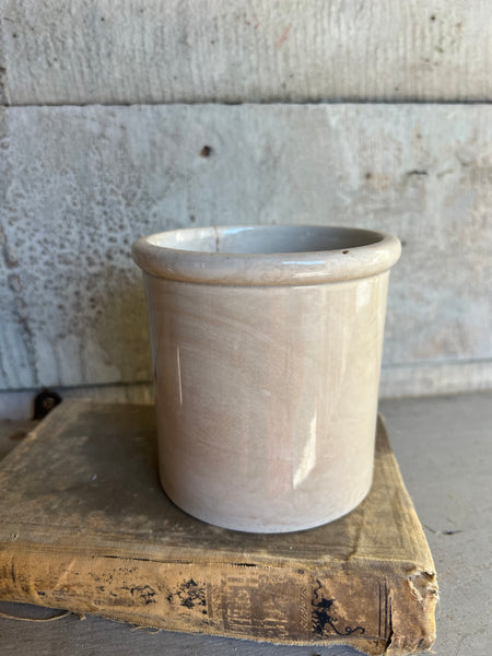 Small Buttery Creil Et Montereau Antique Confiture Pot