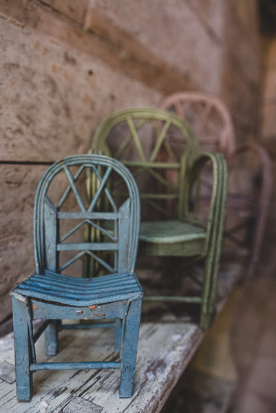 Sweet Vintage Colourful French Chairs