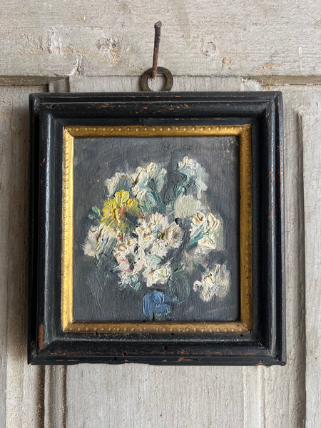 Small Framed Floral Oil Painting