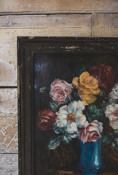 Framed French Floral Oil
