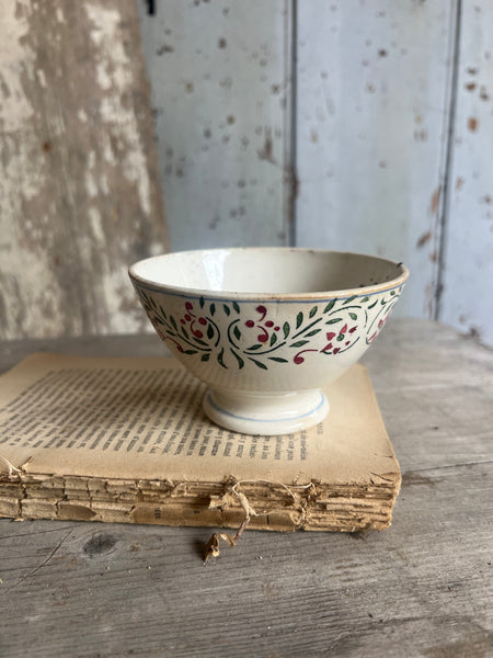 Crisp Stencilled Digoin Cafe Au Lait