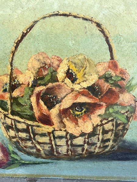 Floral Oil on Board