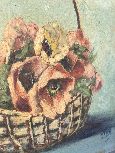 Floral Oil on Board