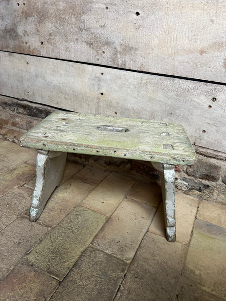 Large Vintage French Stool