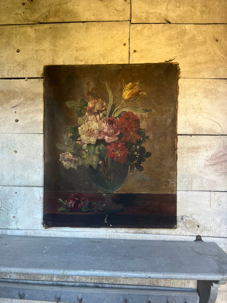 Large Floral Oil Painting