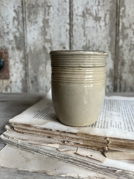 French Lidded Stoneware Jar