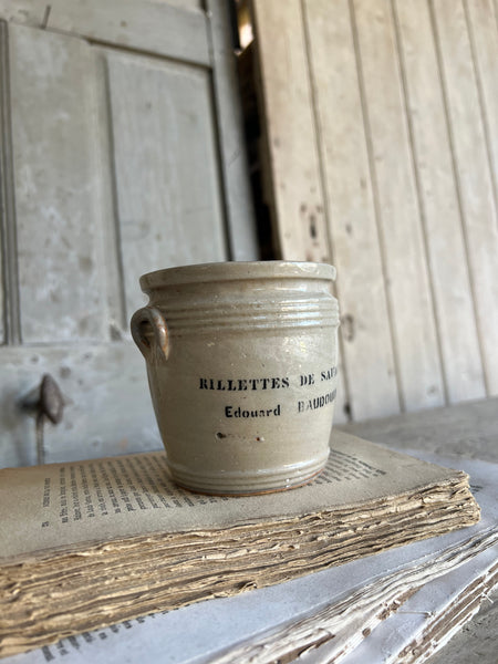 Antique Rilettes de Saumur Pot