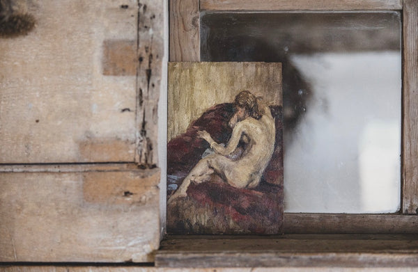 Beautiful Antique Painting on Board