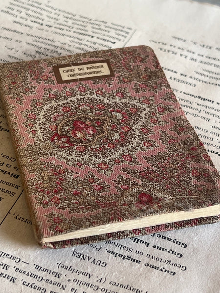 Miniature Fabric French Book