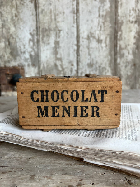 Medium Vintage Chocolat Menier Crate Box