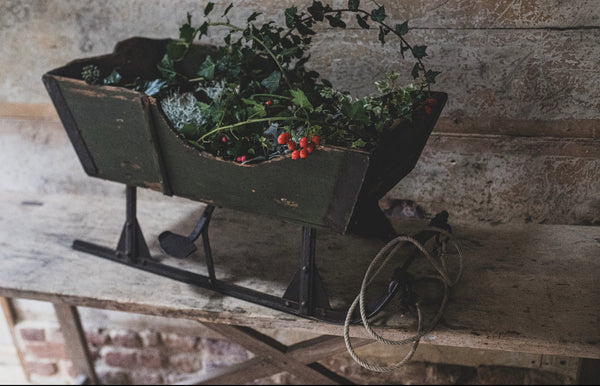 Antique Green Sleigh