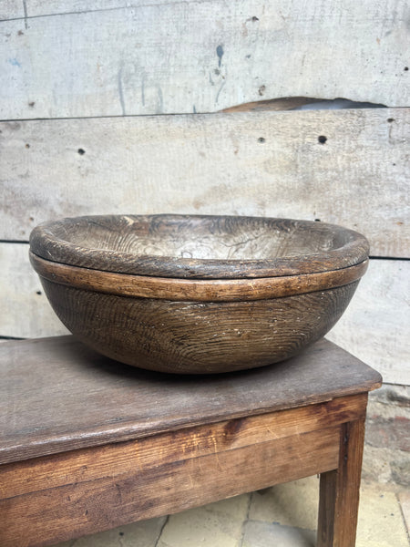 Large Antique Wooden French Cheese Faiselle