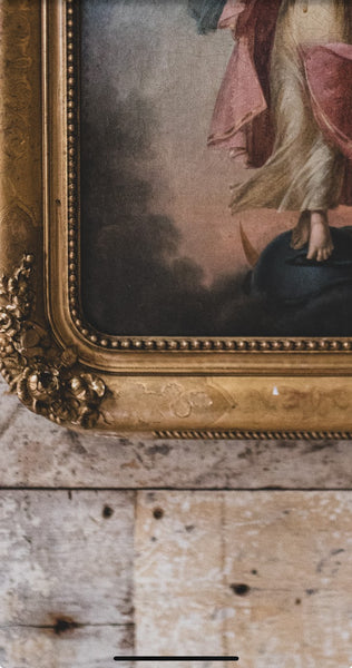 Antique French Oil Painting