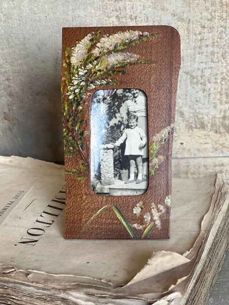 French Antique Hand Painted Frame