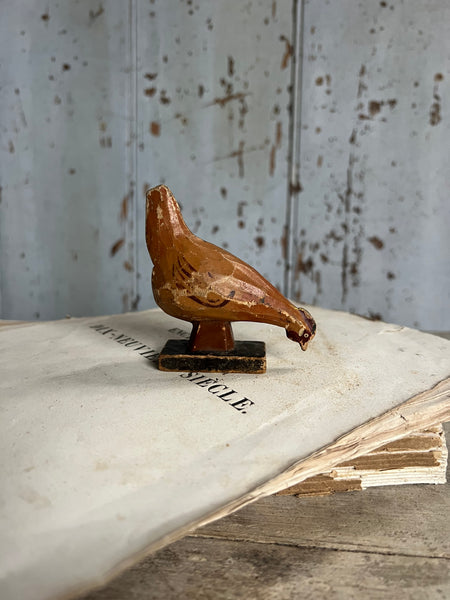 Sweet Antique Carved Chicken