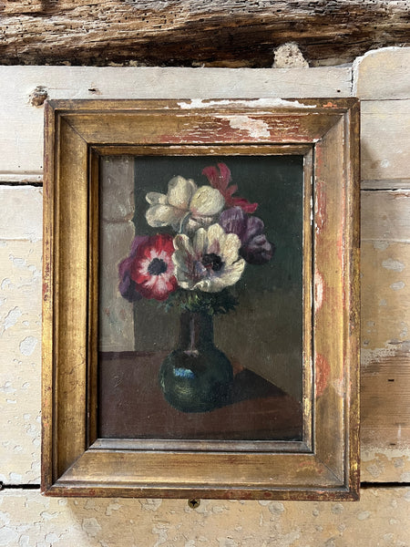 Beautiful Framed French Floral Oil