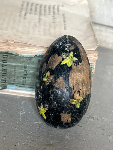 Vintage Painted Rustic Egg