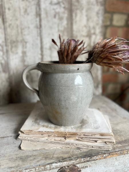 Blue Handled French Confit Jar