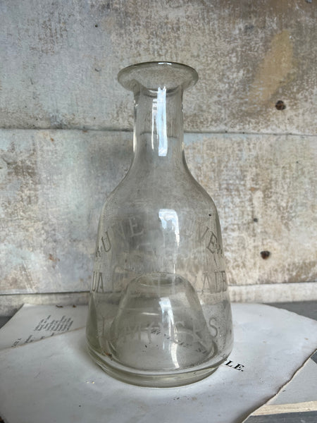 Antique Branded Glass Bottle