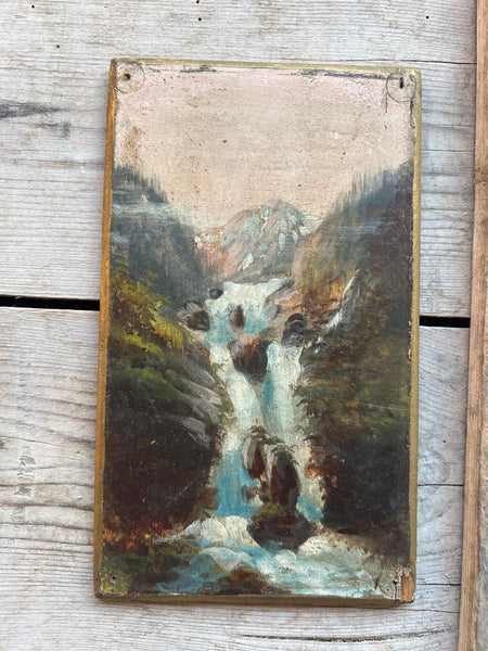 Antique Waterfall Painting