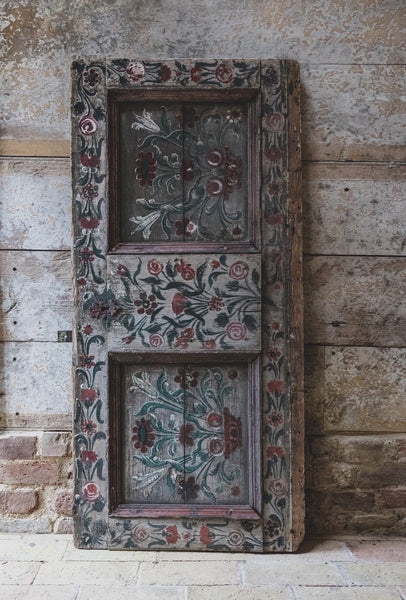 Antique Painted French Door