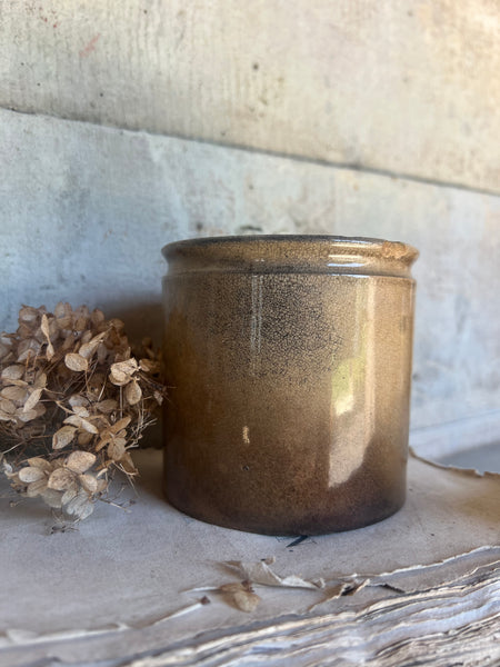 Chunky Buttery Antique Confiture Pot
