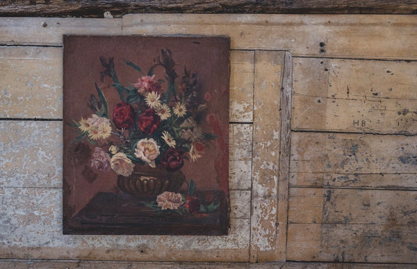 Rustic French Floral Painting