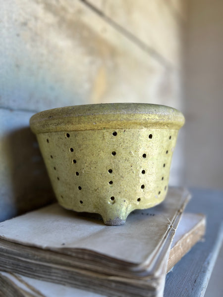 Large Yellow Vintage French Faiselle Cheese Mould
