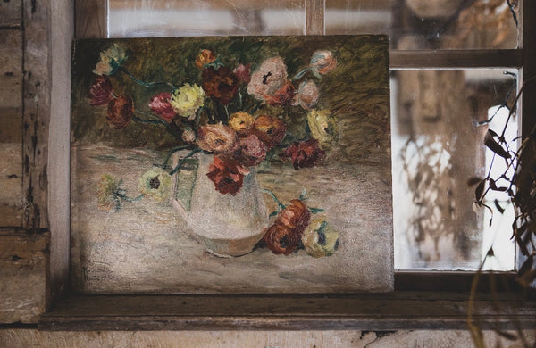 Oil on board by Jeanne Besnard-Fortin 1942
