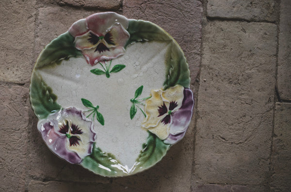 Sweet Vintage Floral French Plate