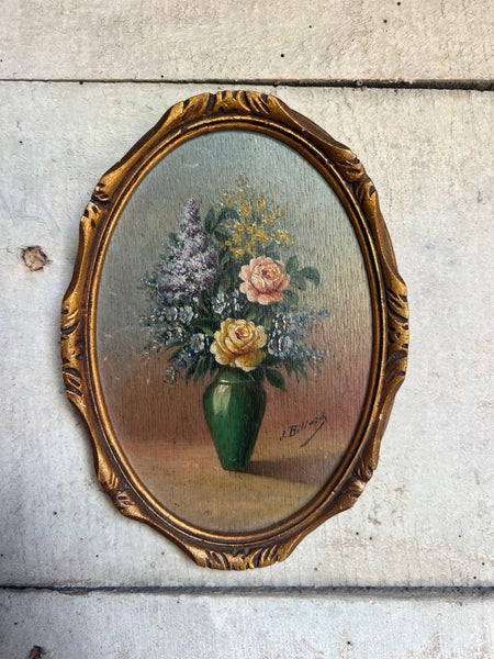 Sweet Framed Floral Oil